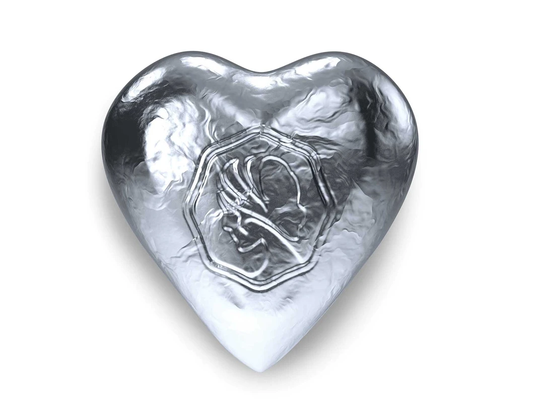 Sweetas954 Hearts - 1kg Silver 1 Sweetas954 Hearts - 1kg Silver