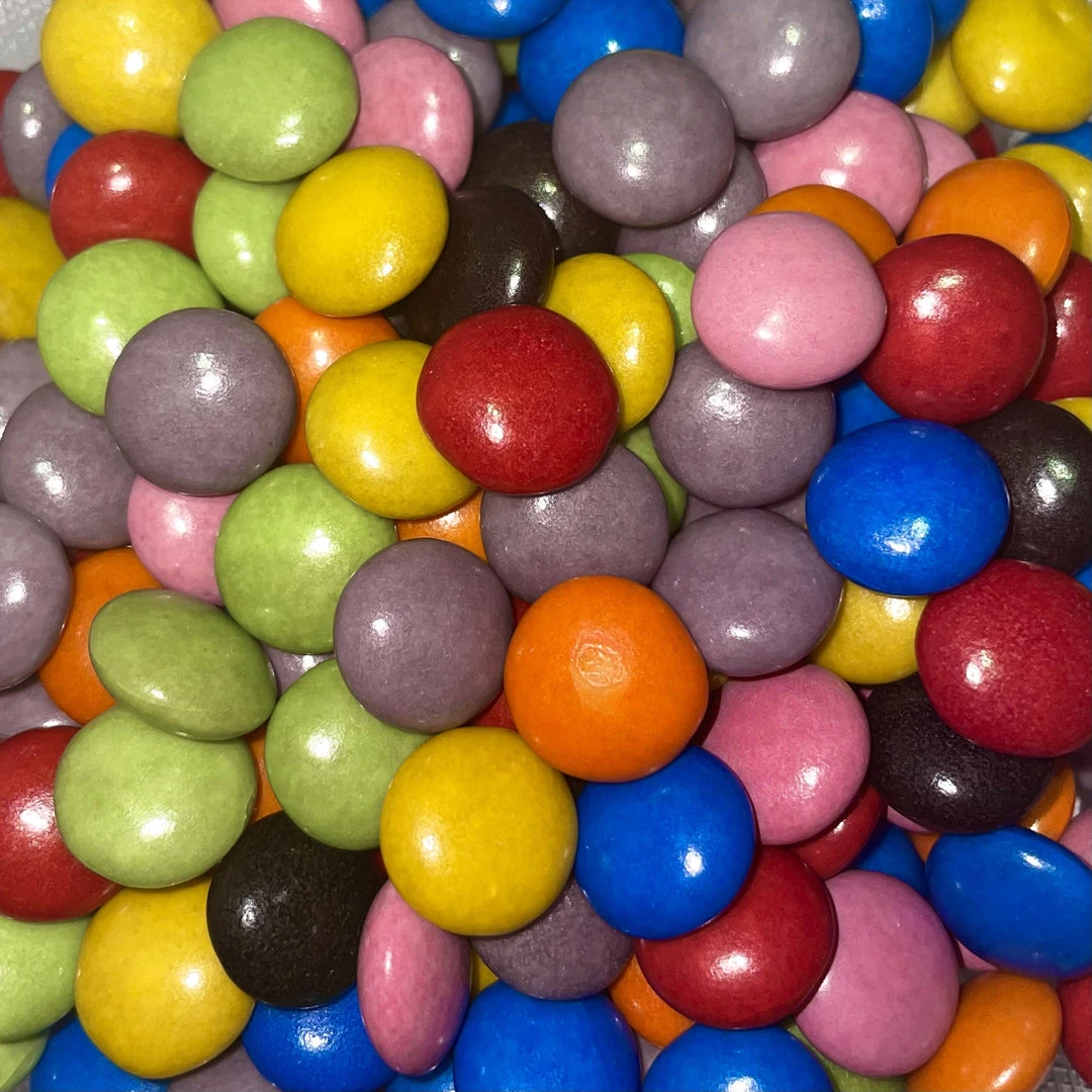Colorful chocolate buttons