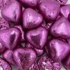 Sweetas954 Weddings Milk Chocolate Love Hearts Fuchsia - 1kg